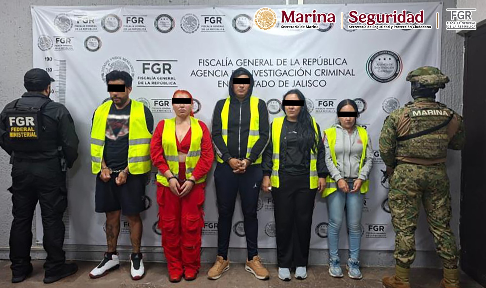 Detienen a La Tía y a otras cuatro personas vinculadas con el tráfico de personas, tras cateos en Jalisco